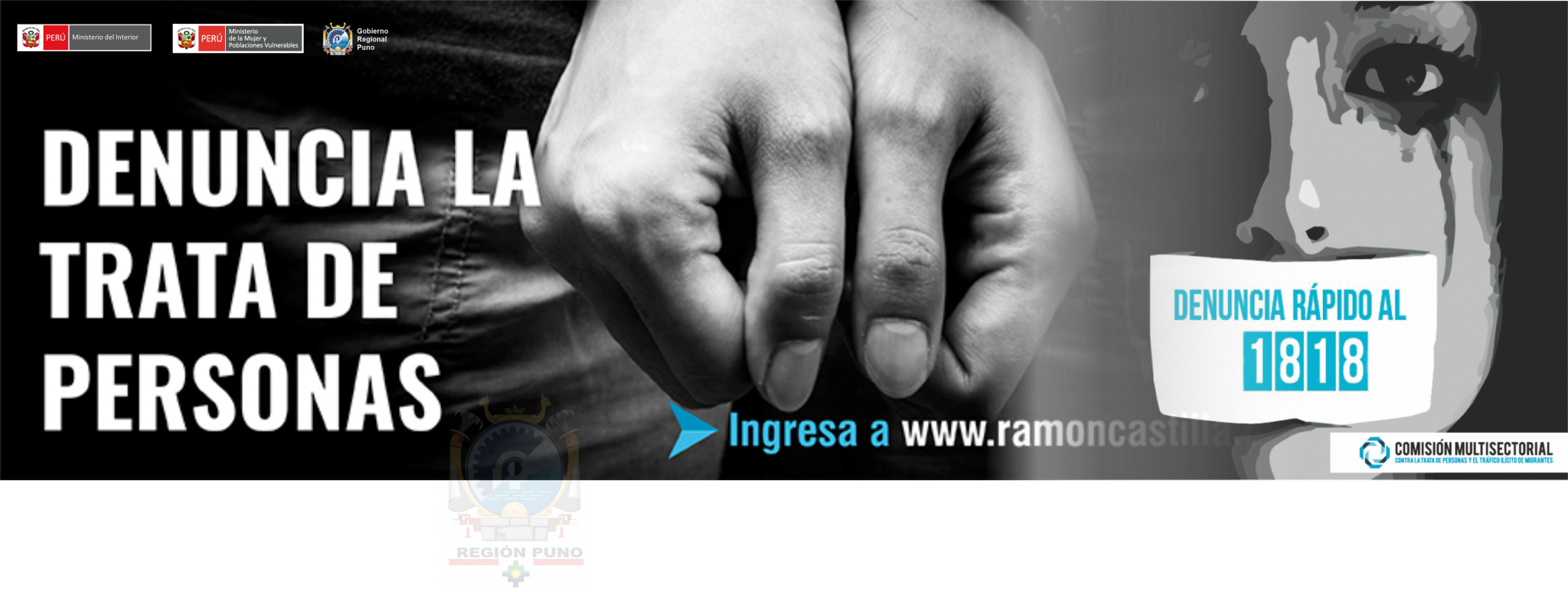 Denuncia la trata de personas
